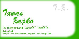 tamas rajko business card